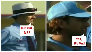 When the OnField Umpire TRUSTED MS Dhoni rather than the 3rd Umpire  IND vs PAK 2005 [upl. by Rehotsirhc756]