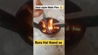 sardi ki raaton mein  Desi jugaad Sardi bhagao  shorts shortfeed youtubeshorts fire [upl. by Hermia]