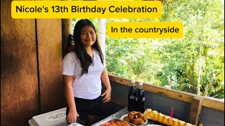 Simple 13th birthday celebration in the Countryside of the philippines countrysideliving asia [upl. by Imailiv]