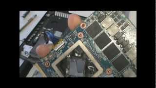 AMD Radeon HD 7970M CrossFireX Install in Alienware M18X by Eurocom [upl. by Jeth]