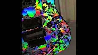 Dean Custom 550 Kramer Holoflash style paint job by Sims’s Guitar Painting [upl. by Latrell]