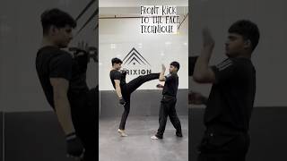 Front Face Kick Tutorial  kickboxing [upl. by Attikram924]