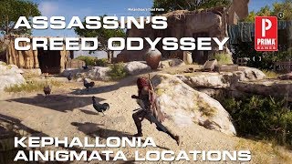 Assassin’s Creed Odyssey Kephallonia Ainigmata Ostraka Locations [upl. by Nimzzaj]