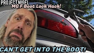 MG F Boot Lock Hack [upl. by Keeler]