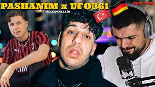 İki türk almanca rap’in zirvesinde  ufo 361 x pashanim allein allein reaction [upl. by Nykal]