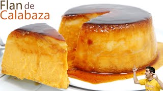 FLAN de CALABAZA POSTRE ALTO y 4 INGREDIENTES🍰🎃  receta FÁCIL SIN GLUTEN🍰🎃 Receta  625 [upl. by Aneev314]