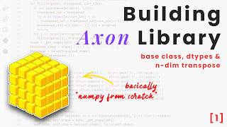 Part1  Creating NumPy from scratch in python  Building Axon [upl. by Giuditta841]