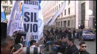 Berlusconi presente alludienza del processo Mediaset [upl. by Noterb]