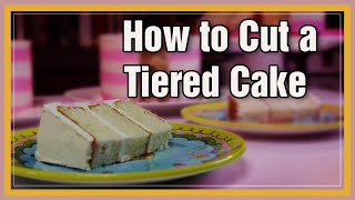 How to Cut a Tiered Cake  We Heart Cake [upl. by Giuditta613]