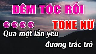 Đêm Tóc Rối Karaoke Tone Nữ Karaoke Lâm Beat  Beat Mới [upl. by Peppel179]