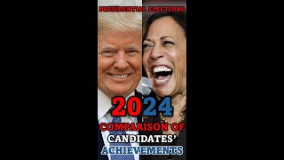 2024 US Presidential Elections Comparison of Candidates Achievements [upl. by Onileba]