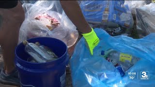 Volunteers head to Hanscom Park to clean up 4th of July litter [upl. by Akemihs563]