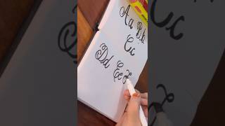 Beginners Calligraphy ✍️ Alphabet series part 3🎬 calligraphy lettering youtubeshorts shorts [upl. by Ayikal628]