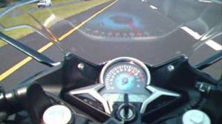 2011 Honda CBR250R Top Speed and Acceleration Run [upl. by Pilihp]