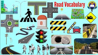 Road Related Words  Road Vocabulary Hindi And English  Easy English Learning Process [upl. by Aeniah395]