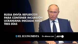 Rusia envía refuerzos para contener incursión ucraniana iniciada hace tres días [upl. by Norac149]