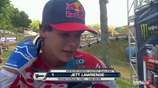 Jett Lawrence 250 Class Fastest Qualifier  2022 Budds Creek Pro Motocross [upl. by Mandle]