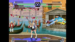 Mugen  Bridget Vs Futa Mika 2 Rounds Kof Fight [upl. by Ennagem320]