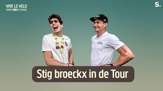 Hartverwarmend Stig Broeckx bezoekt zijn exploegmaats in de Tour [upl. by Roel]