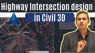 Complete Highway Intersection design in Civil 3D [upl. by Hterrag]