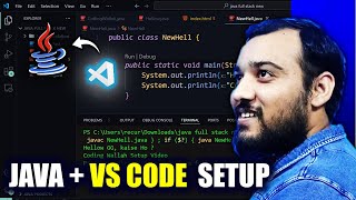 How to Install Java amp Run in Visual Studio Code  Java Setup in VS Code  Coding Wallah [upl. by Chiquita]