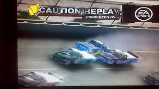 NASCAR 09 Crash Compilation 01 Talladega Trucks [upl. by Zirtaeb]