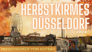 🛠️🚧 Aufbau Herbstkirmes in Düsseldorf 2024  Es geht wieder los 🤩 [upl. by Mcnutt472]