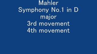 Mahler 1st Sym 3rd 4thwmv [upl. by Yuria]