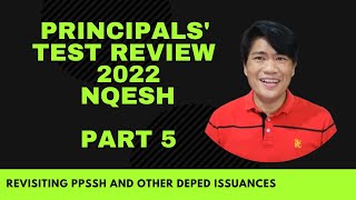 PRINCIPALS TEST REVIEW 2022 NQESH PART 5 REVISITING THE PPSH AND RELATED DEPED ORDERS amp ISSUANCES [upl. by Lebanna]