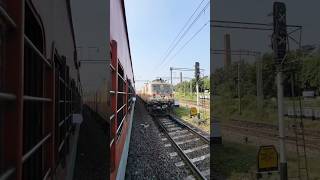 Wap7 Jansadharan Express ❌️ Wap7 Madar Kolkata Express at Durgapur Station shorts viral [upl. by Egiedan]