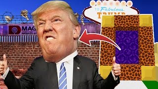 GRINGOS 😜PORTAL A LA DIMENSIÓN DEL MURO DE TRUMP EN MINECRAFT  DIMENSIONES 42 [upl. by Karoly947]