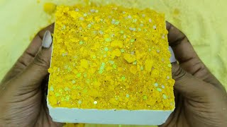 Yellowish Orange Toppings  White Block  ASMR [upl. by Anglim79]