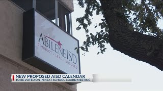 Abilene ISD considers 2 calendars for upcoming school year [upl. by Learrsi]