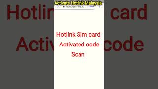 hotlink malaysia sim card ative  Scan sim card [upl. by Harbot]