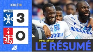 Elisha Owusu and Jabal Score Goal Auxerrer vs Brest Highlights Ligue1 2024 [upl. by Billi313]