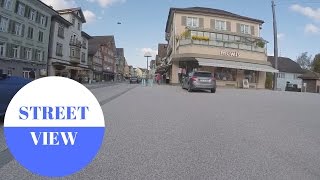 STREET VIEW Gossau bei St Gallen in SWITZERLAND [upl. by Itnavart]