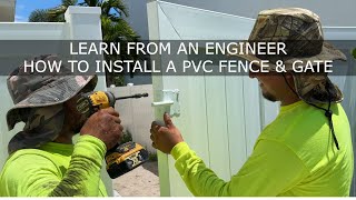 An Engineers Guide To Installing a PVC Fence amp Gate [upl. by Aidualc]