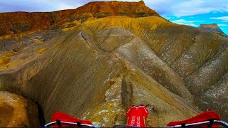 Dirt Biking Razorback Ridges Slot Canyons and Hill Climbs Caineville Utah Shorter version [upl. by Abas16]