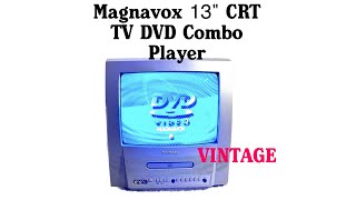 Magnavox 13quot CRT TV DVD Combo Player HiFi Vtg Retro Gaming [upl. by Kaylil]