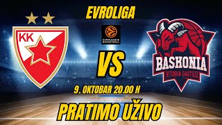 CZVEZDABASKONIJA EVROLIGA 9 Oktobar 2000 h PRATIMO UŽIVO  crvenazvezdakk euroleague [upl. by Assina475]