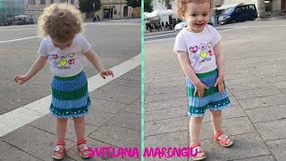 Tutorial Ferri Gonnellina ai ferri per bambina [upl. by Suirtemid]