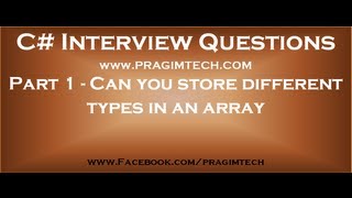 Part 1 Can you store different types in an array in c [upl. by Mosira]