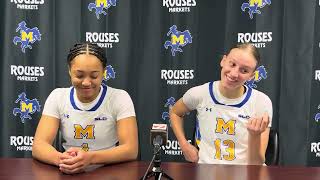 Azjah Reeves and Lyla Kahrimanovic Postgame vs Southeastern Baptist College [upl. by Ahsii]