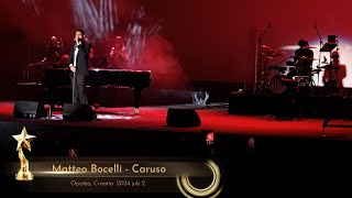 Matteo Bocelli sings a beautiful song  Caruso  Concert in Opatija Croatia 2024 02 July 4k [upl. by Hernando50]