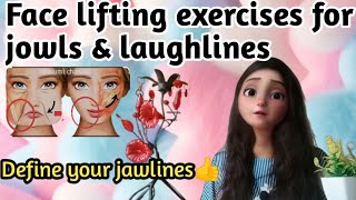 Lifting exercises for jowls amp laughlines ⁠ Define your jawlines [upl. by Tedd]