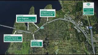 SR 520  Eastside design simulation  SR 520 Program  April 2009 [upl. by Oates]