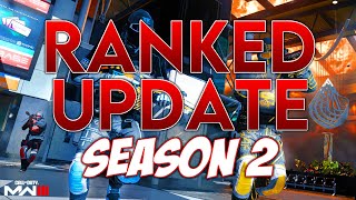 HUGE S2 Ranked Play Update New Maps SR Changes MCW Nerf amp More [upl. by Eitsirk]