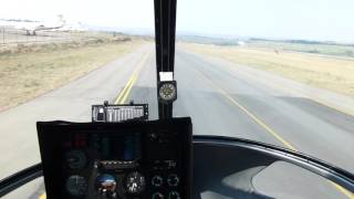 Takeoff from Lanseria in an Enstrom 480B Helicopter [upl. by Acinet287]