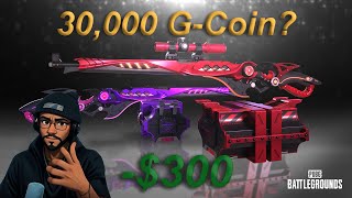 SPENDING 30K GCOIN ON PUBG SKINS [upl. by Annaerda]