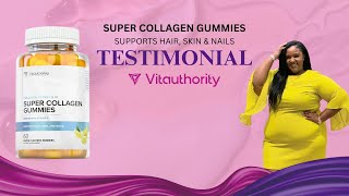 Vitauthority Super Collagen Gummies With Vitamin C  Collagen Gummies  iamkeykatrell [upl. by Ingaberg]